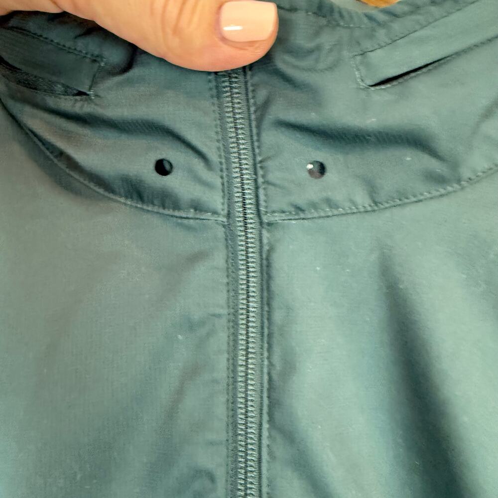 Girlfriend Collective Green Hummingbird 1/2 Zip Windbreaker Jacket Hoodie XL - Picture 10 of 15